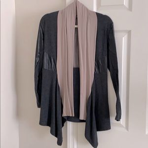 Black and brown cardigan